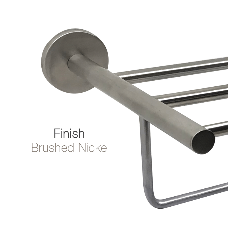 24" Brushed Nickel Towel Rack in Atlanta,Ga Aluids