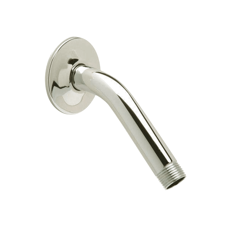 6" Standard Shower Arm Brass, Brushed Nickel finish Aluids