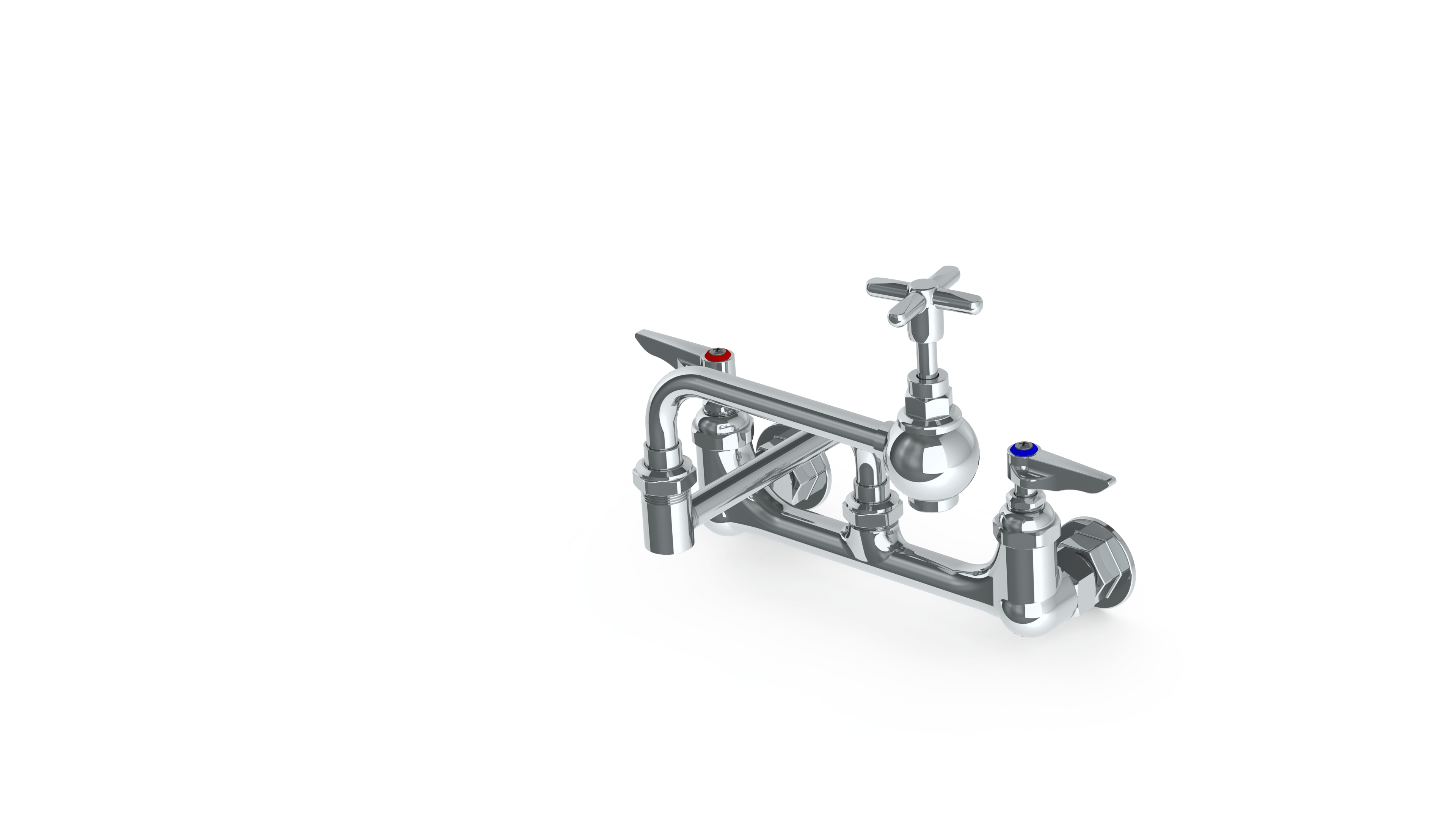 Wall mount pot filler faucet with 8” centers Commercial Aluids