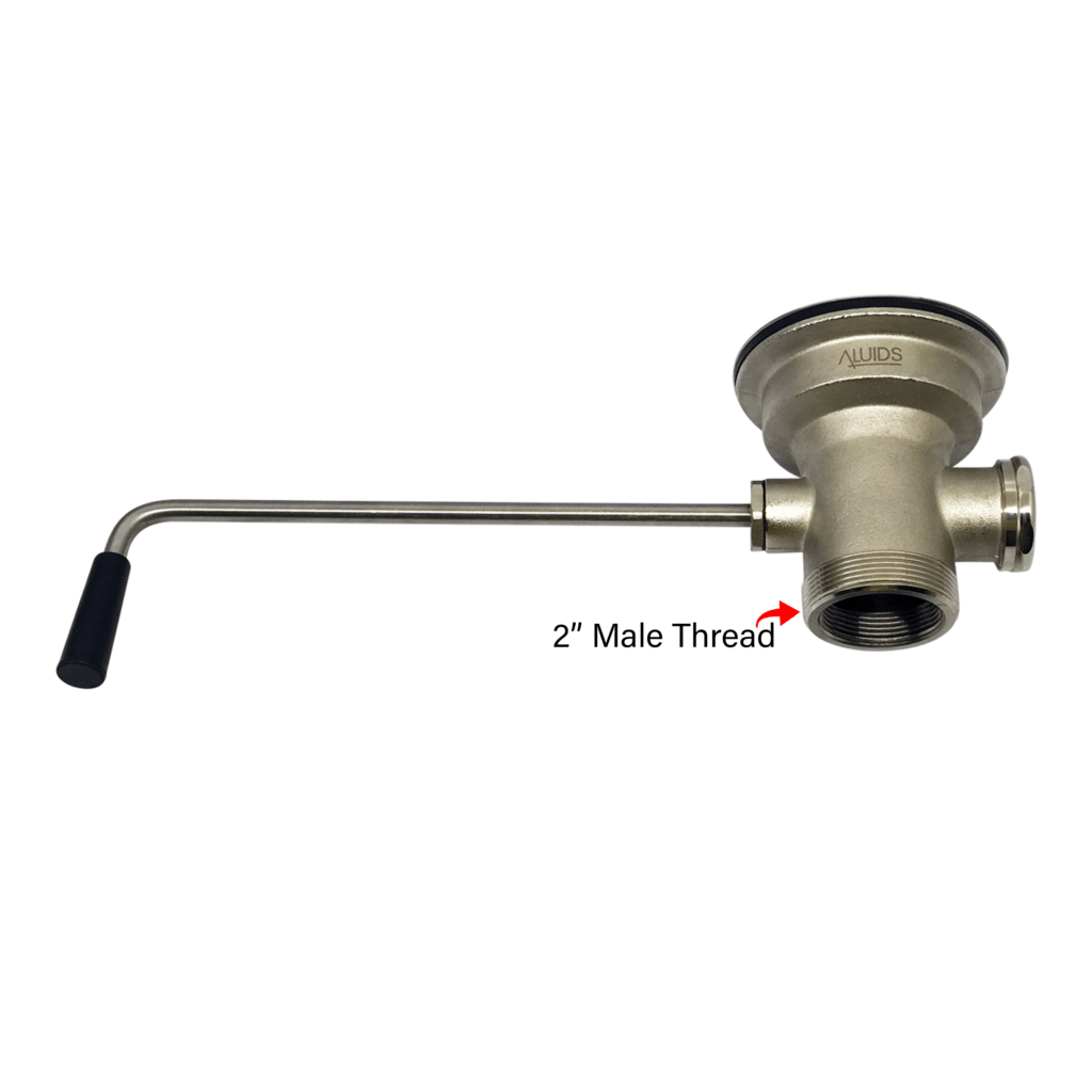 Waste Valve twist lever For Commercial Use Aluids Usa
