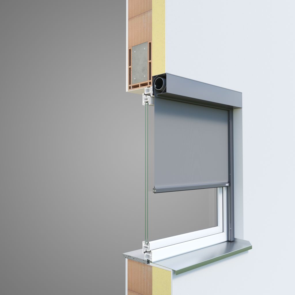 ZipTextilscreen Alulux Textilscreen