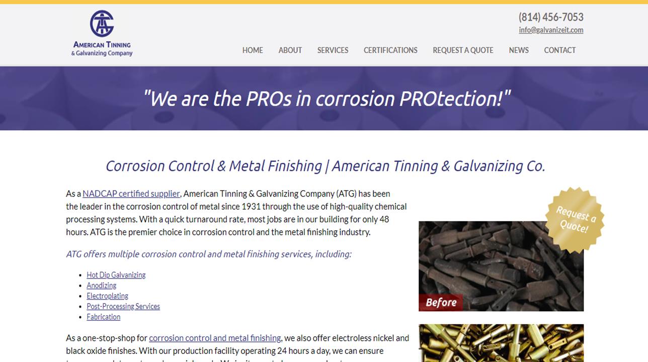 American Tinning & Galvanizing Company Aluminum Anodizing Companies