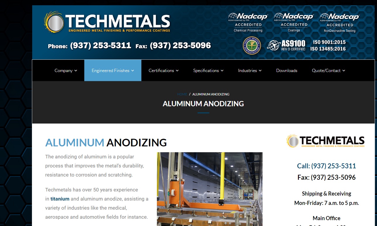 More Aluminum Anodizing Company Listings