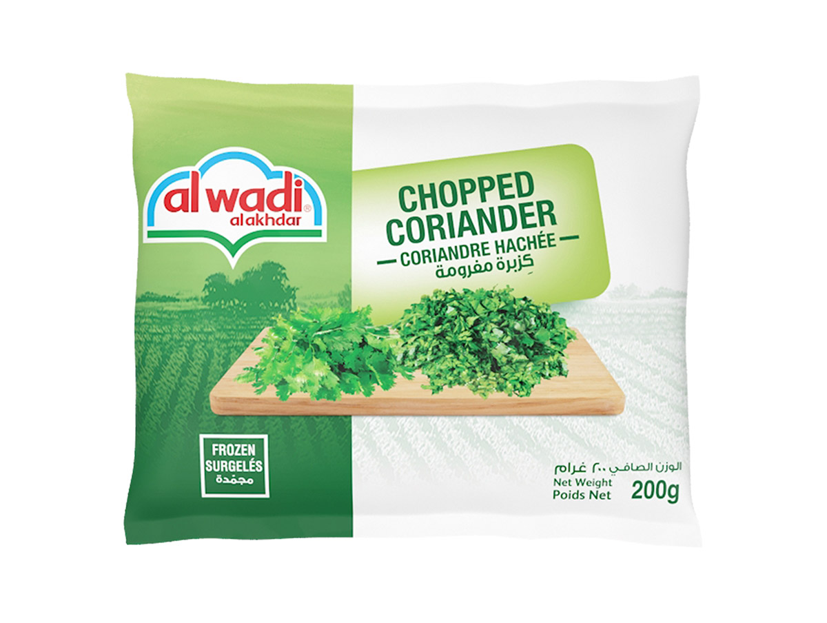 Frozen Chopped Coriander Al Wadi Al Akhdar
