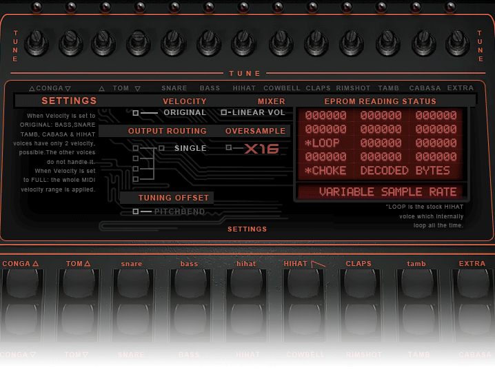 ALYJAMESLAB VProm EPROM based vintage drums