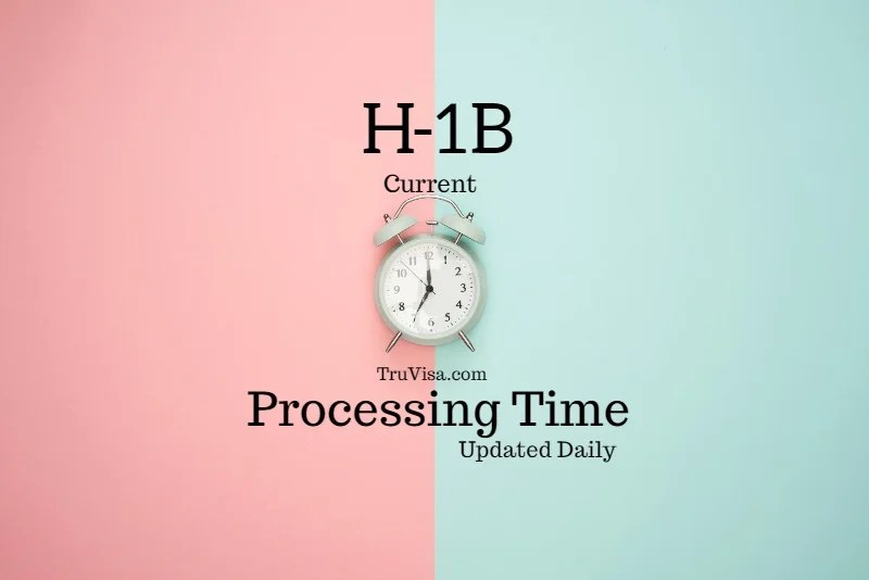 Current H1B Processing Time 2021 (Estimate Approval) USA
