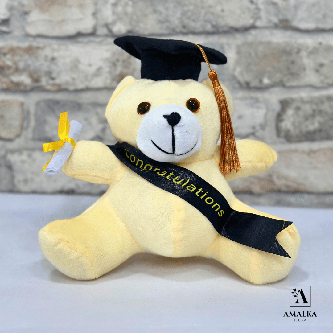 Graduation Teddy Bear (Brown) Amalka Flora