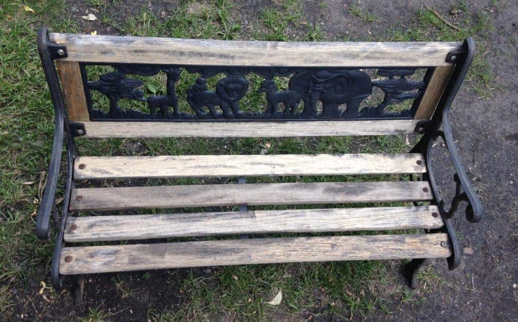 How To Restore An Old Iron Bench Into A Beautiful Garden Bench Amanda