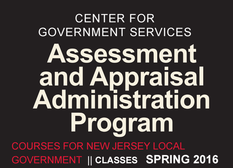 CENTER FOR GOVERNMENT SERVICES Association of Municipal Assessors of