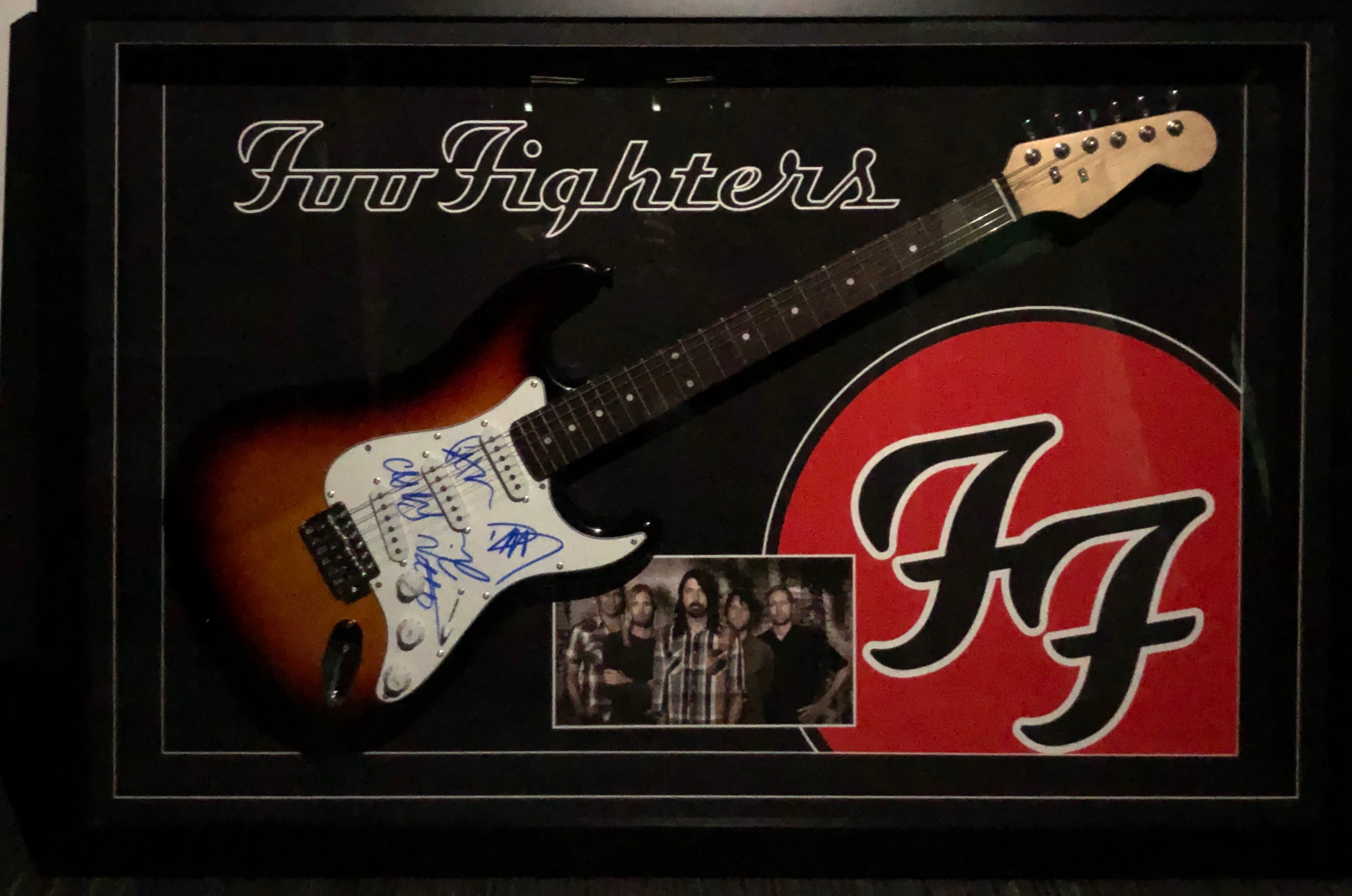 Foo Fighters signed electric guitar Australian Memorabilia Association