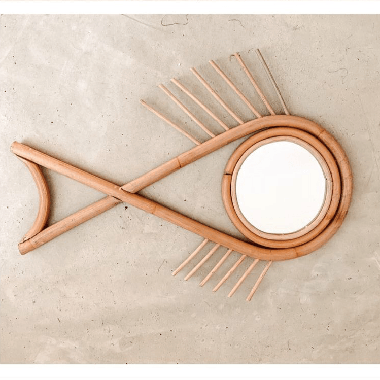 Cuadro Rattan Fish Amara Decor