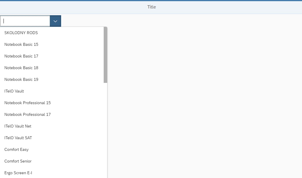SAPUI5 ComboBox XML Example Bind Items, Get Selected Item