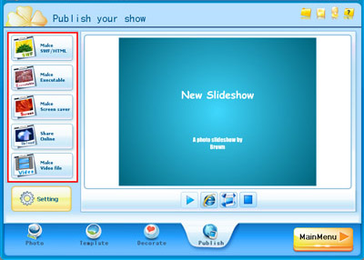How to make a slideshow with music?
