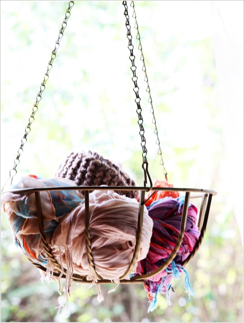 15 Clever DIY Scarf Storage Ideas