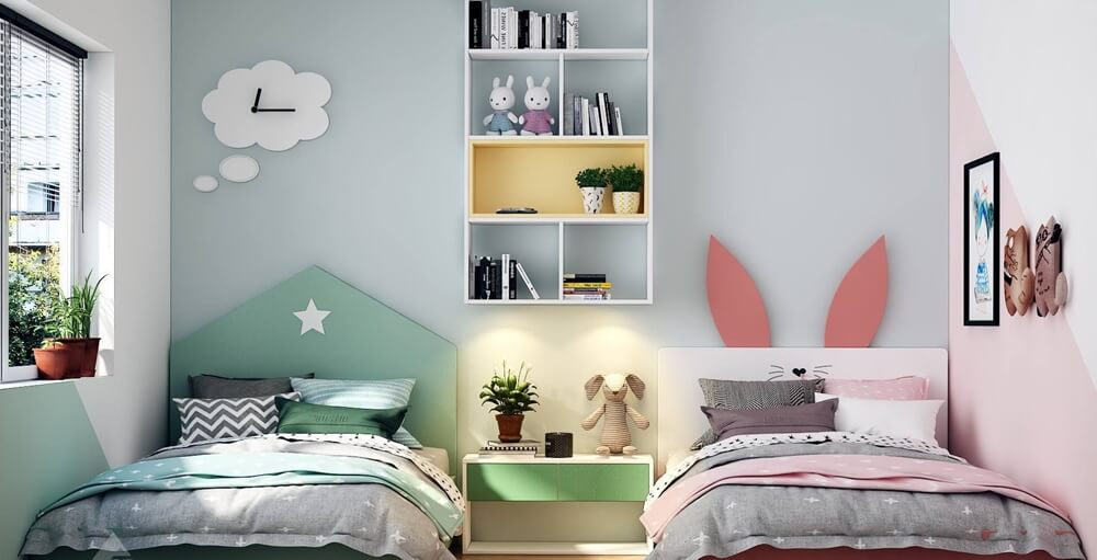 Shared Kids Room Storage Ideas