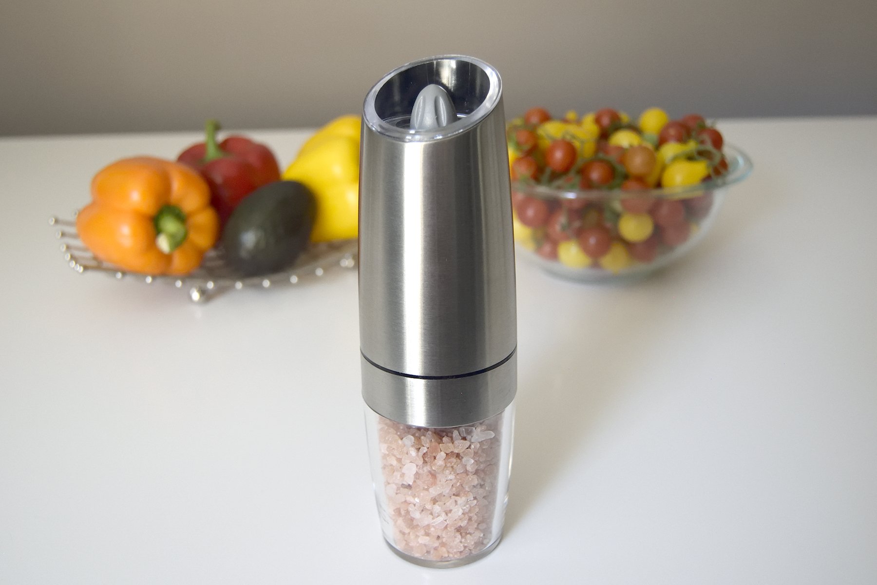 Gravity Electric Salt Pepper Grinder Automatic Battery Powered