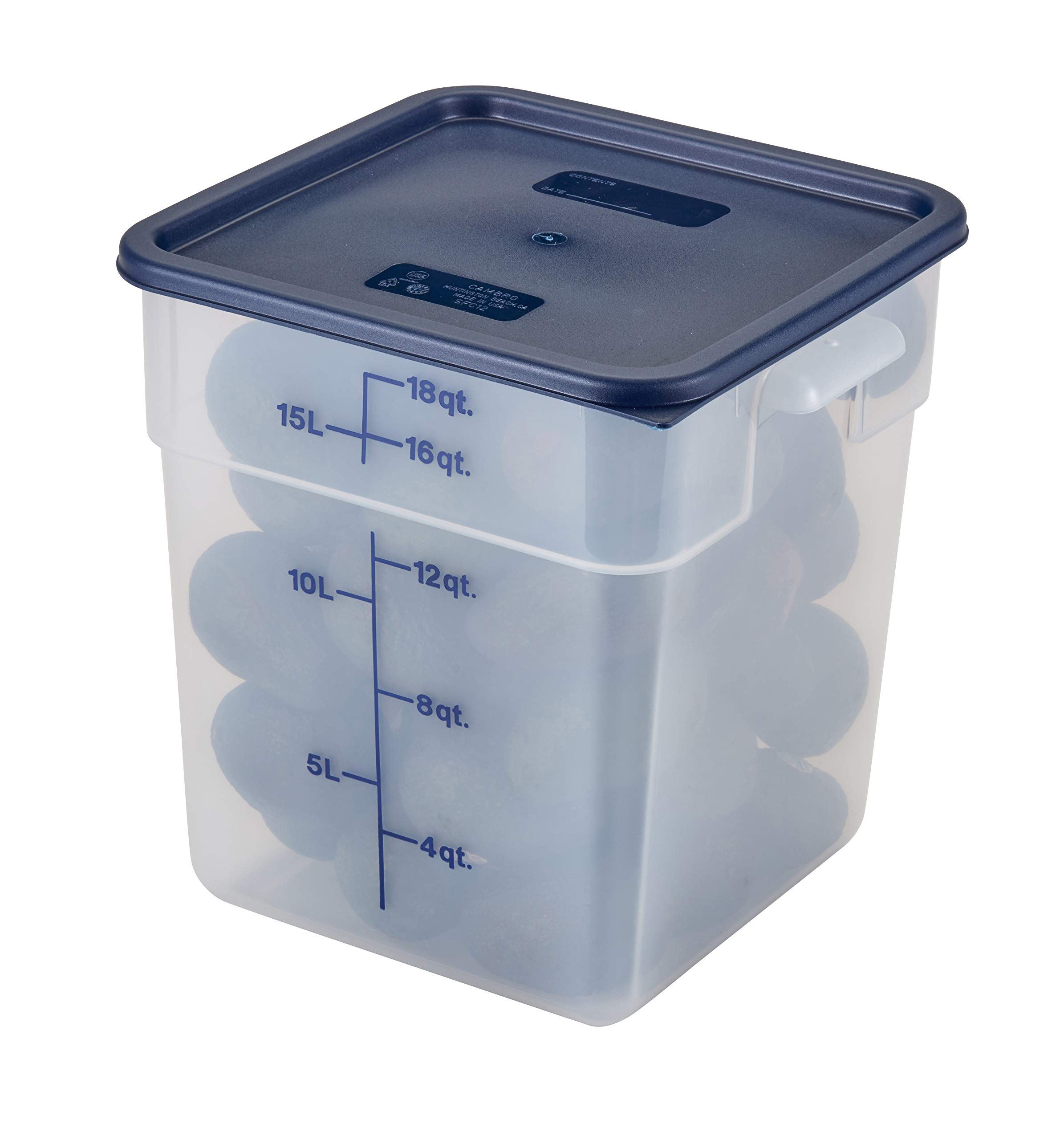 Cambro (18SFSPP190) 18 qt Polypropylene Food Storage Container