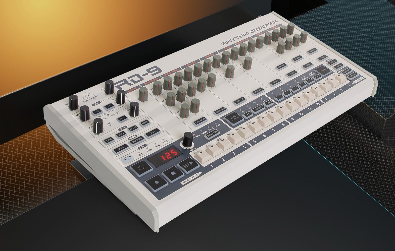 Test Behringer RD9 HardwareTR909 Klon AMAZONA.de
