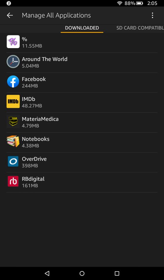 How do I get rid of 'storage space running out ' message on my Amazon