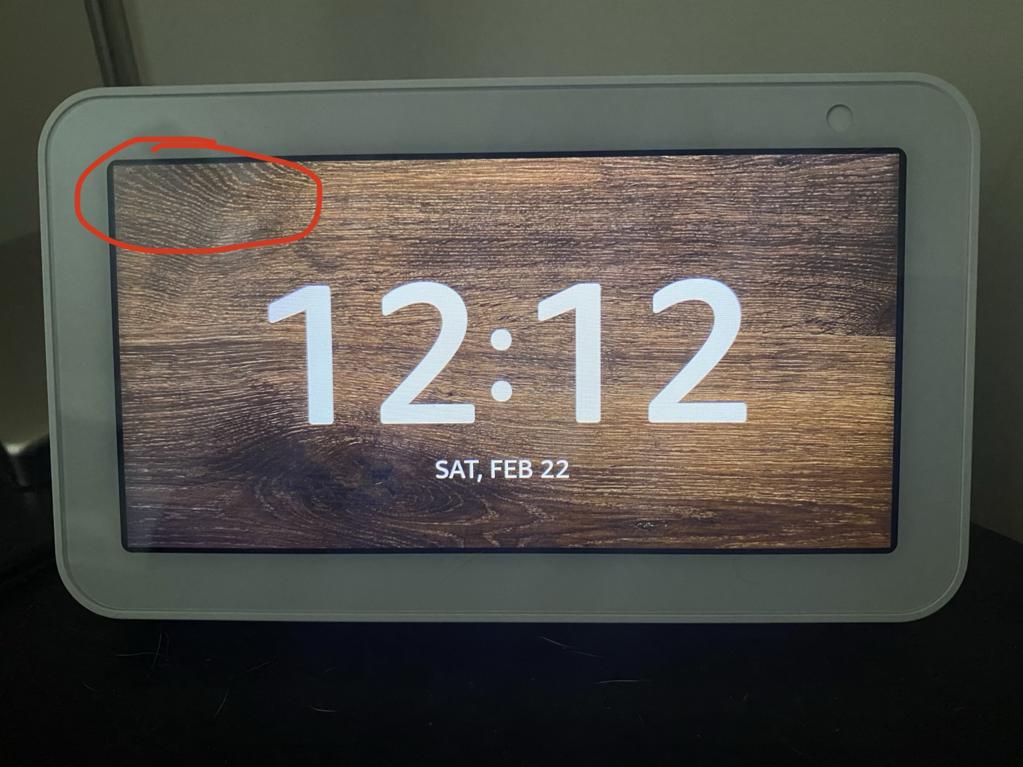 Outside temperature no longer displays on clock screen