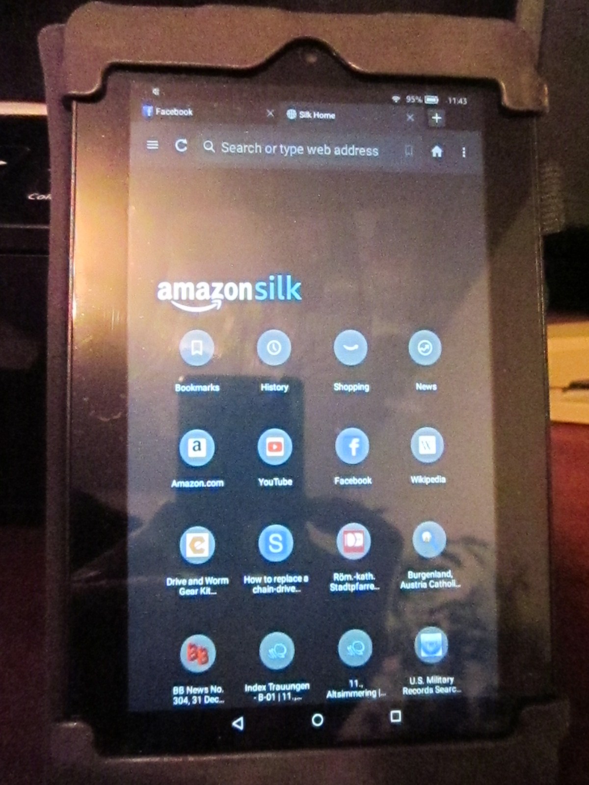 How do I reset Silk browser to default settings? My Silk browser