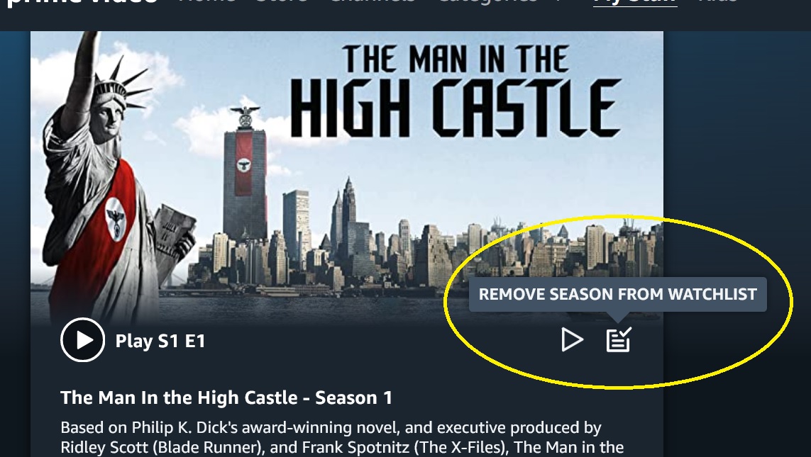 how do you remove movies or tv shows from watchlist that want you to