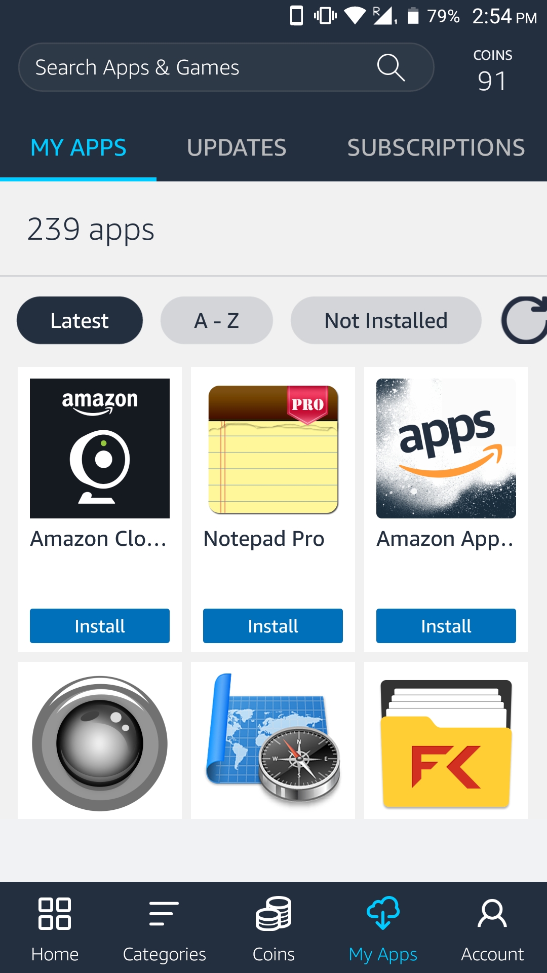 apps previously installed from amazon app store are now missing and can
