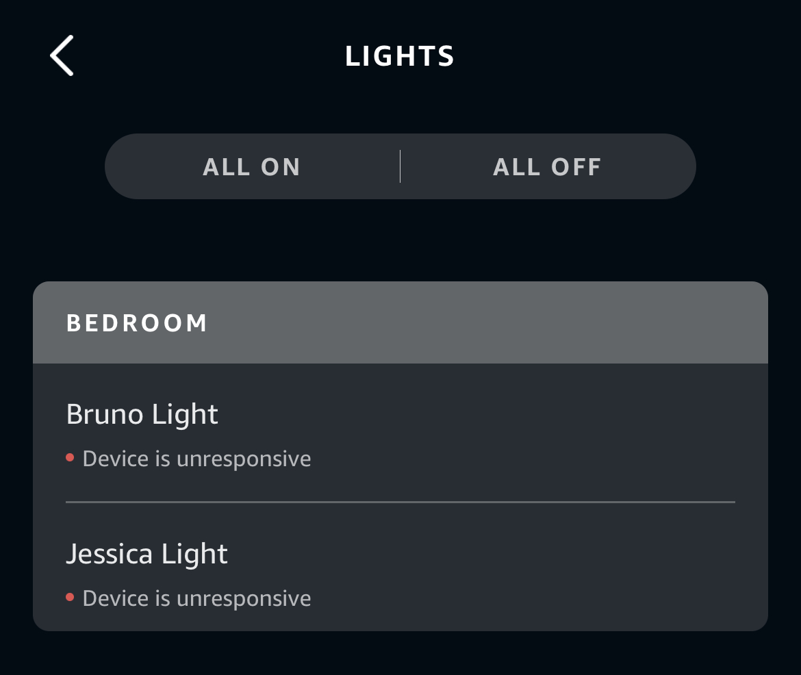 Alexa saying "Device is unresponsive" for sync by GE light.