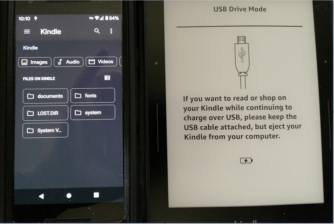 Kindle Paperwhite (7th Generation) Not recognised by USB connection