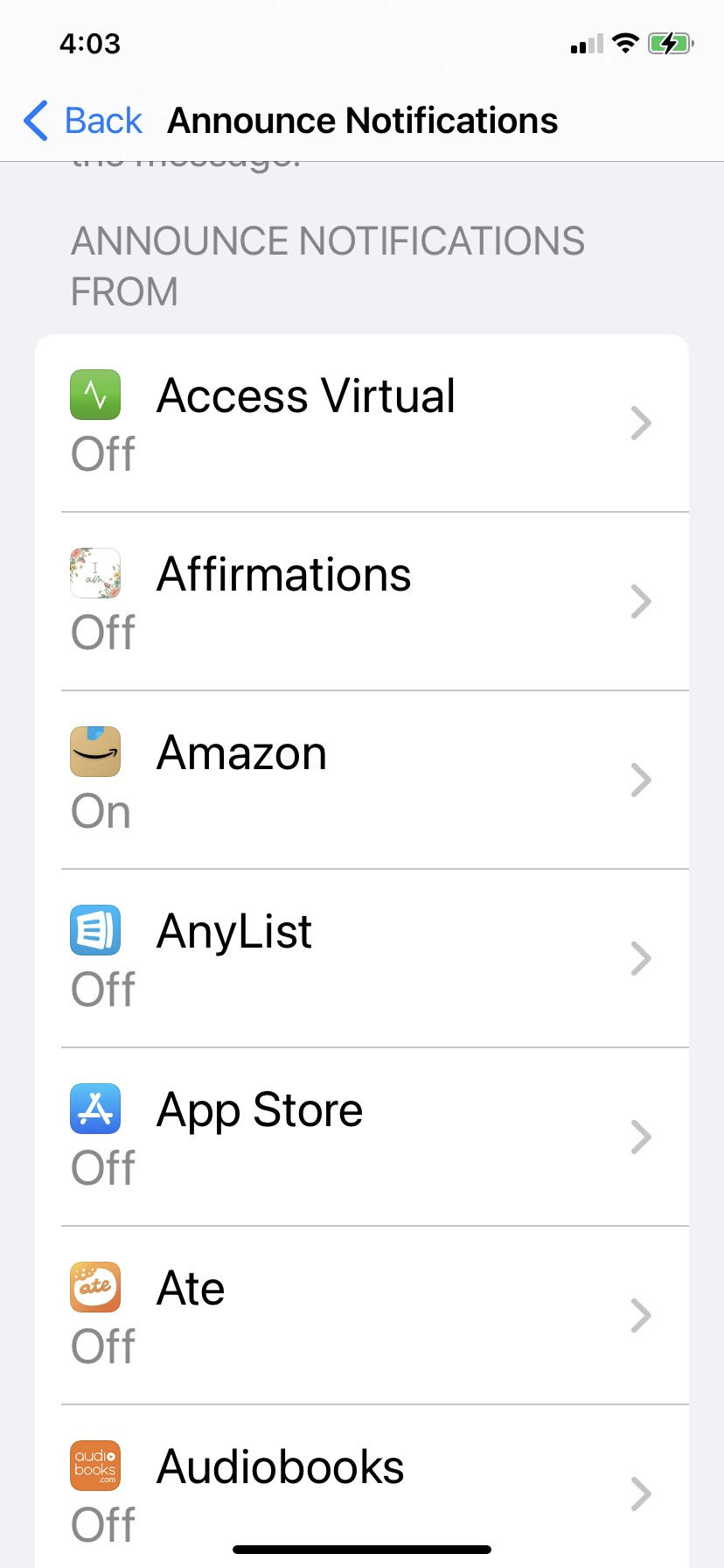 How can I hear Alexa reminders/notifications on my iPhone 11?