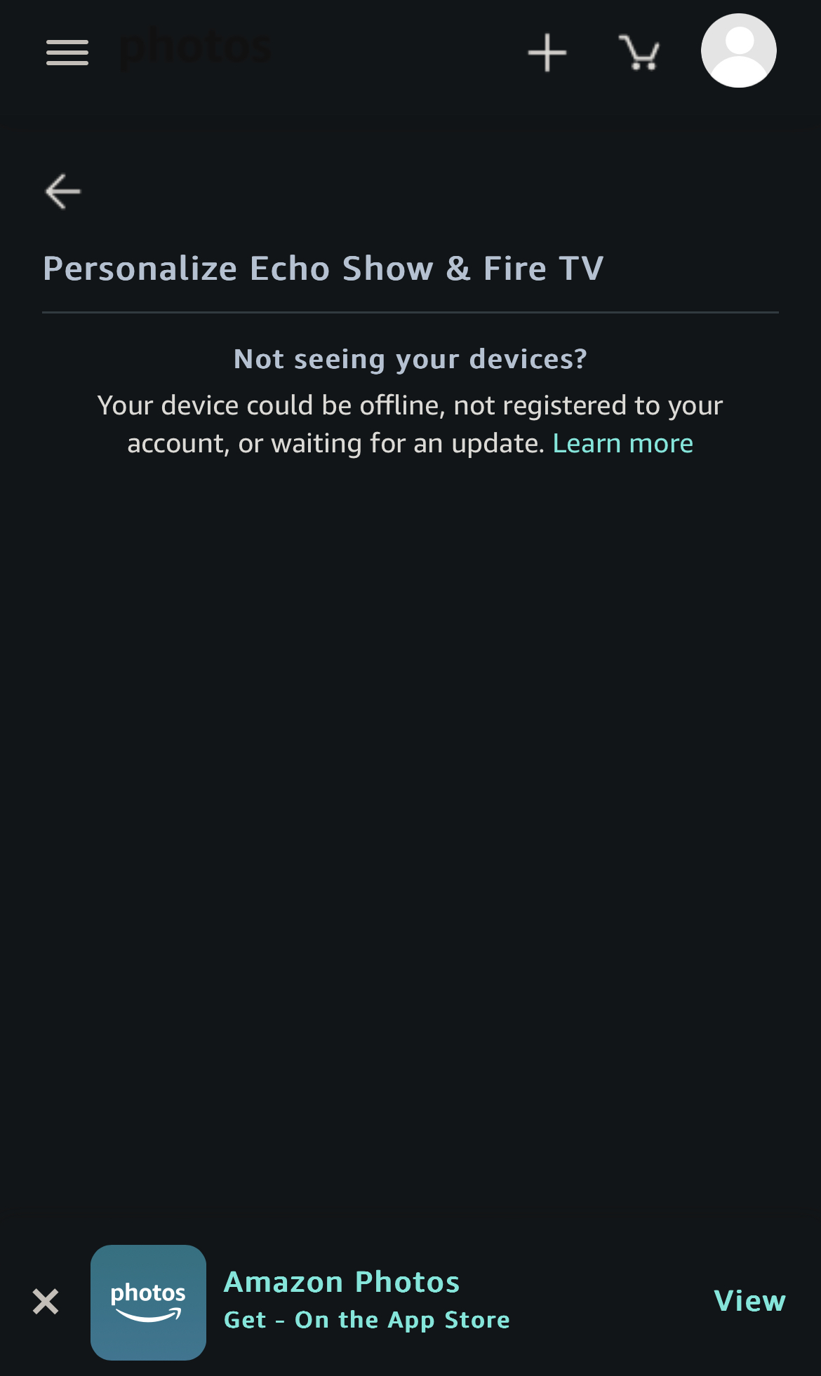 Why does app say "Echo Show is offline"?