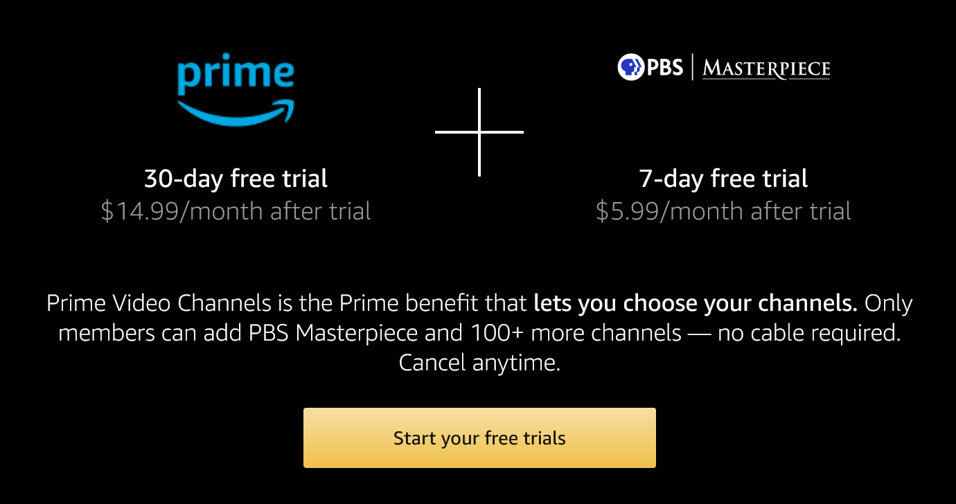 I want to watch PBS Passport video on Amazon Prime.