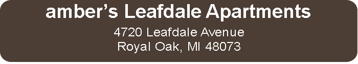 amber�s Leafdale Apartments amber�s Leafdale Apartments