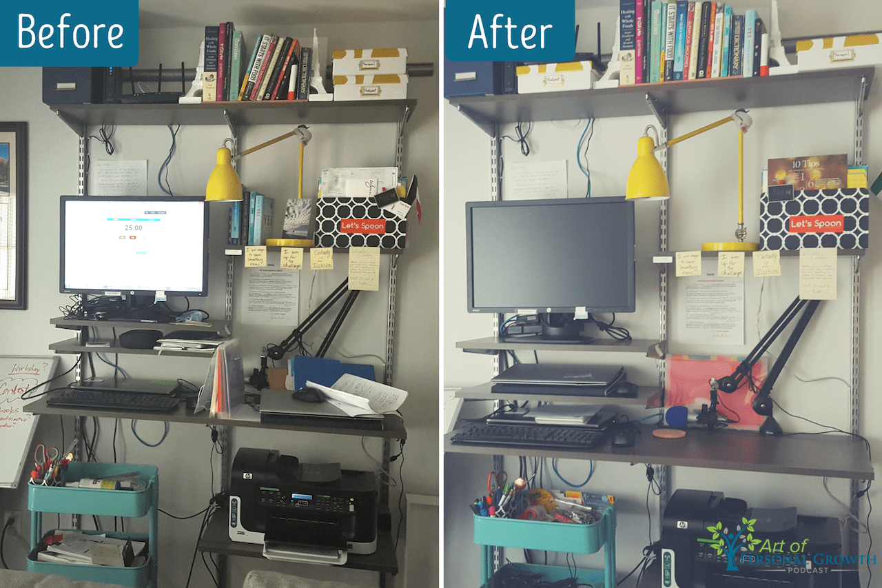 Make Room for What Matters Before and After Home Office Makeover