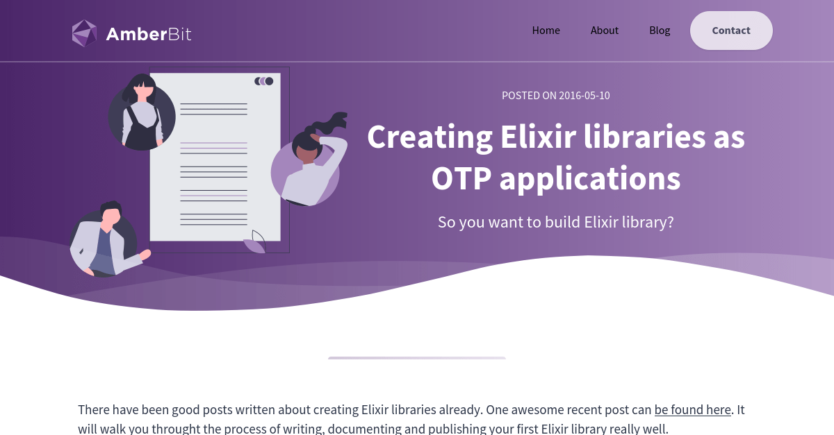 Creating Elixir libraries as OTP applications AmberBit Sp. z o. o.