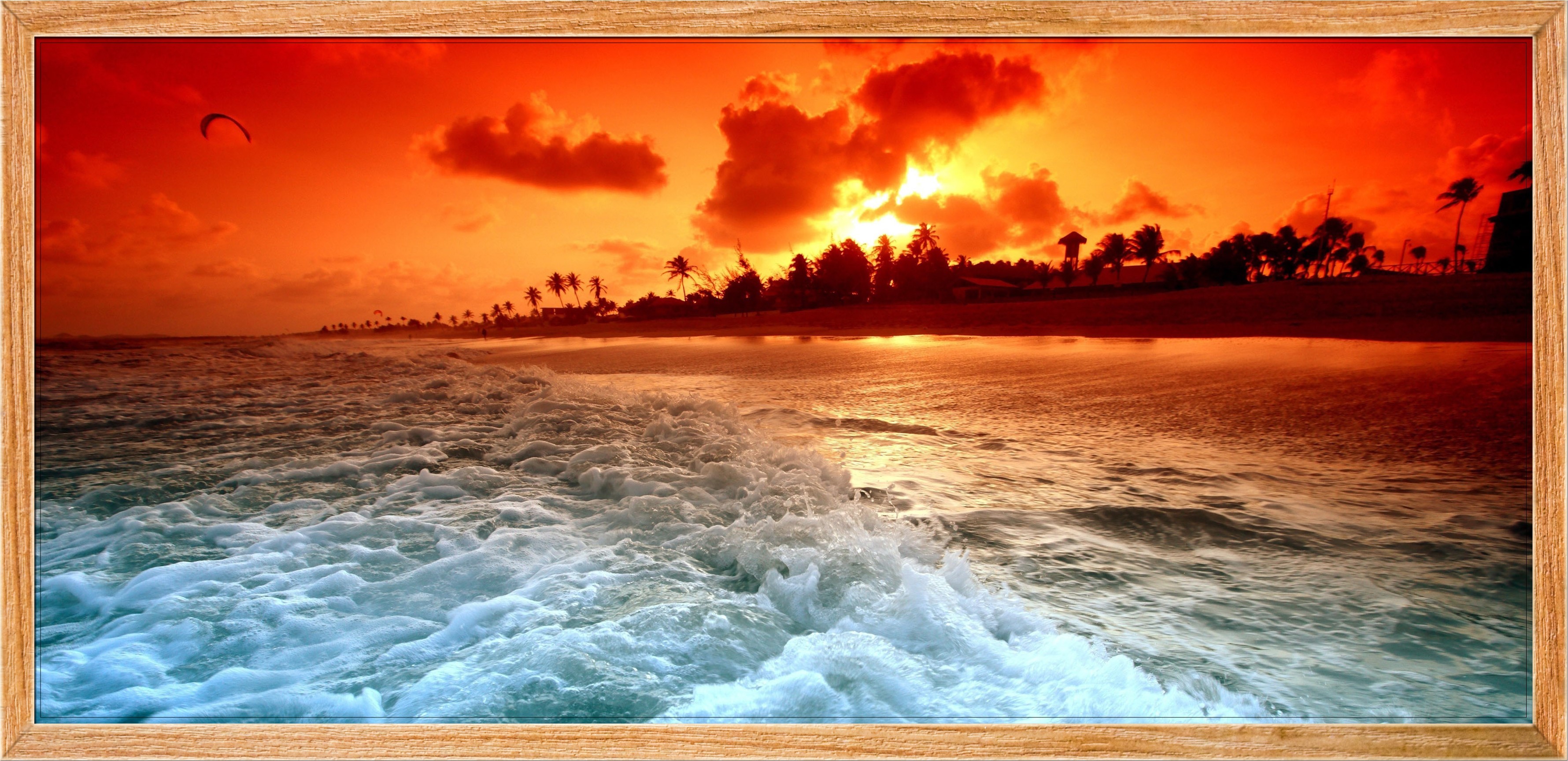 Sticker poster Vue d'un coucher de soleil stickers