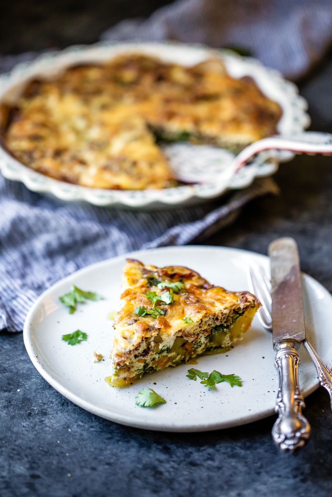 Jalapeño, Pepper Jack & Turkey Bacon Quiche Ambitious Kitchen