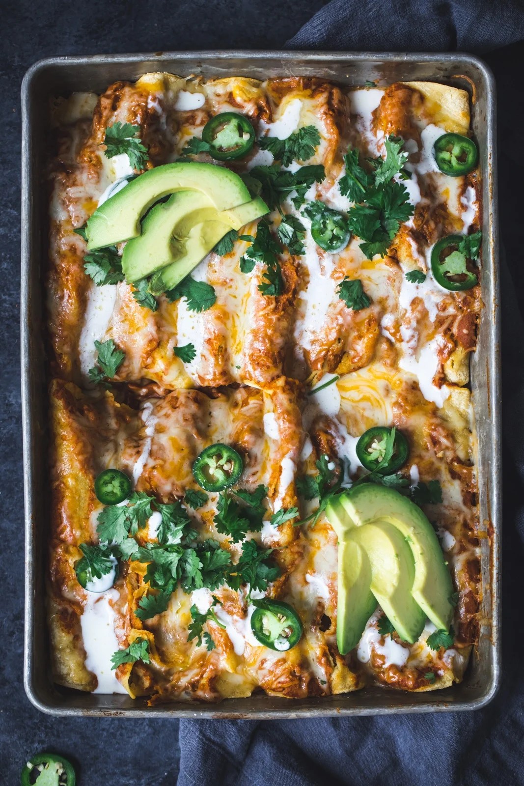 Spicy Black Bean Chicken Enchiladas with Pumpkin Sauce Ambitious Kitchen