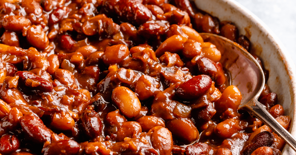 Homemade Slow Cooker Baked Beans Ambitious Kitchen