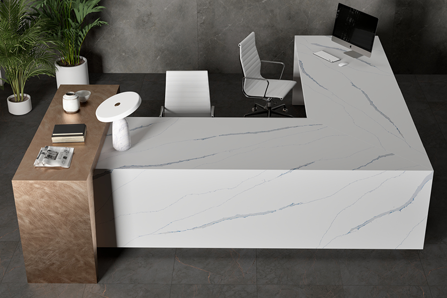 05 Application_Viatera_Calacatta Marina2 Granite Countertops in