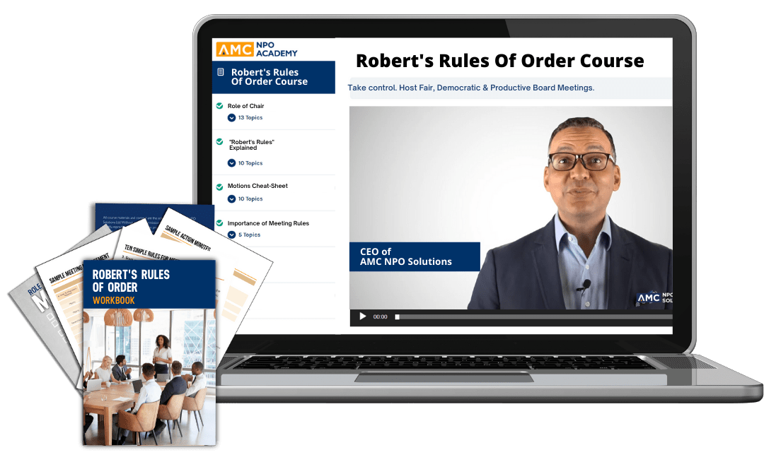 Robert's Rules of Order Online Training Meeting Rules Made Easy