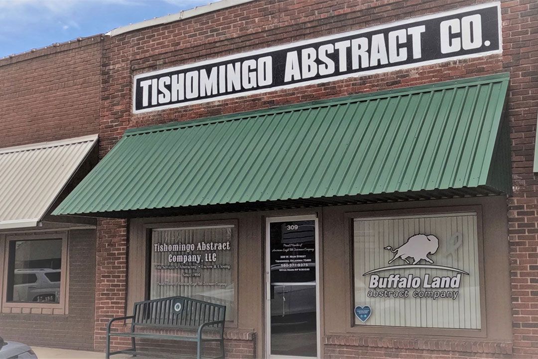 AETG Tishomingo Abstract Company Office American Eagle Title Group