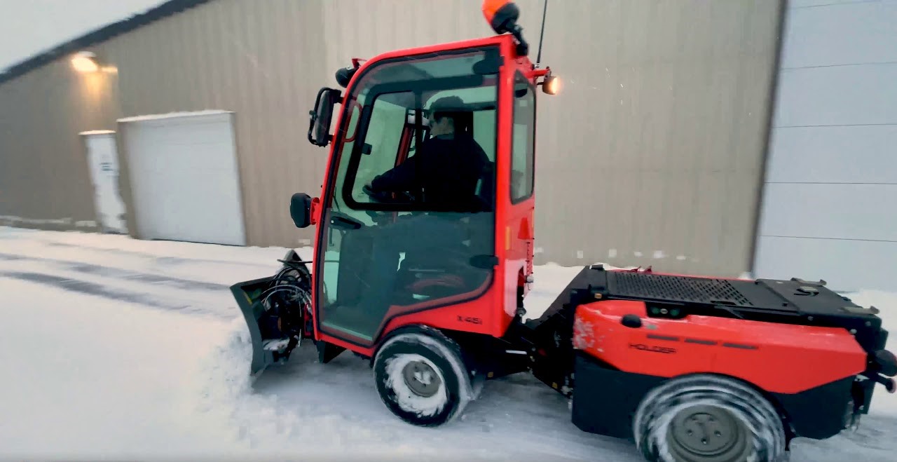 Holder Tractors Presents the New Metec 47'' Folding VPlow on a Holder