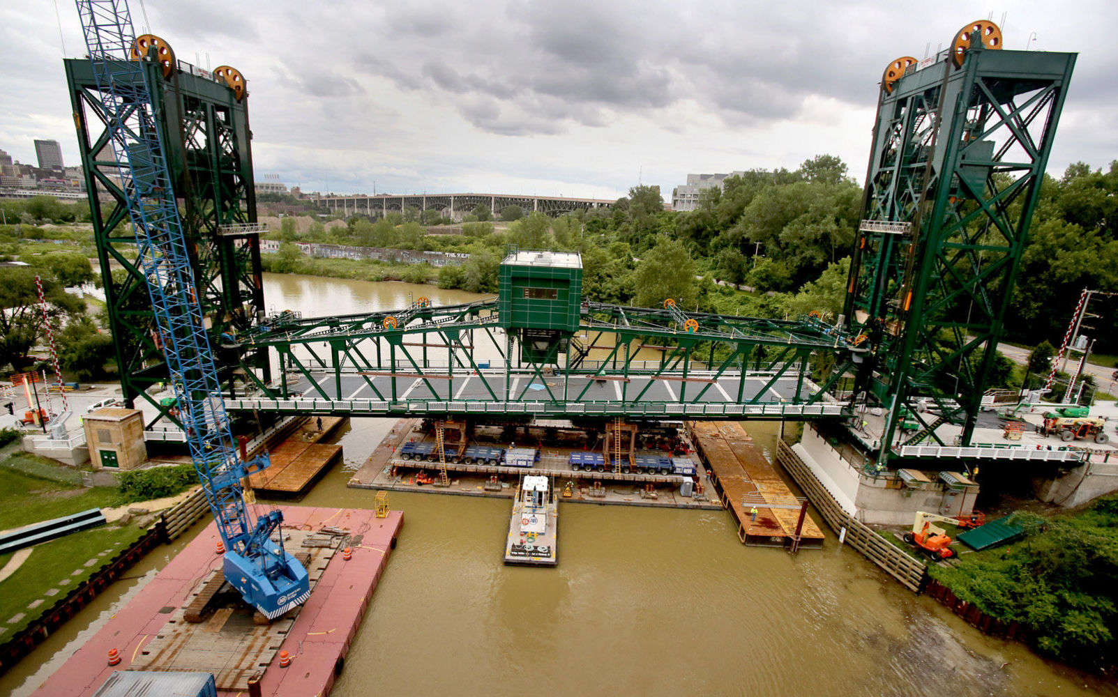 Columbus Road Lift Bridge American Bridge