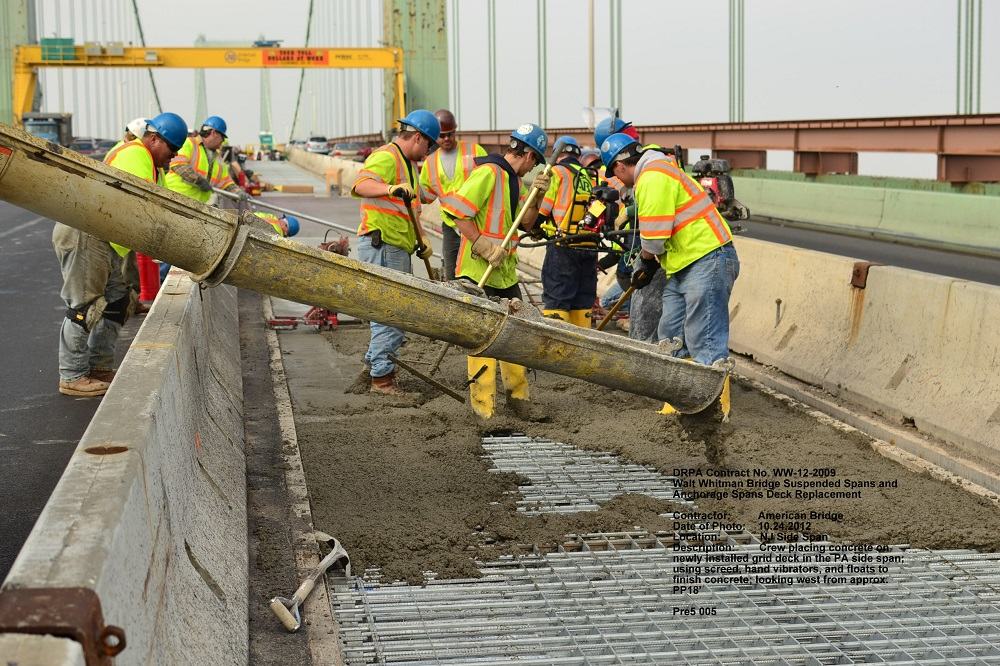 Walt Whitman Bridge Suspension and Anchorage Spans Deck Replacement