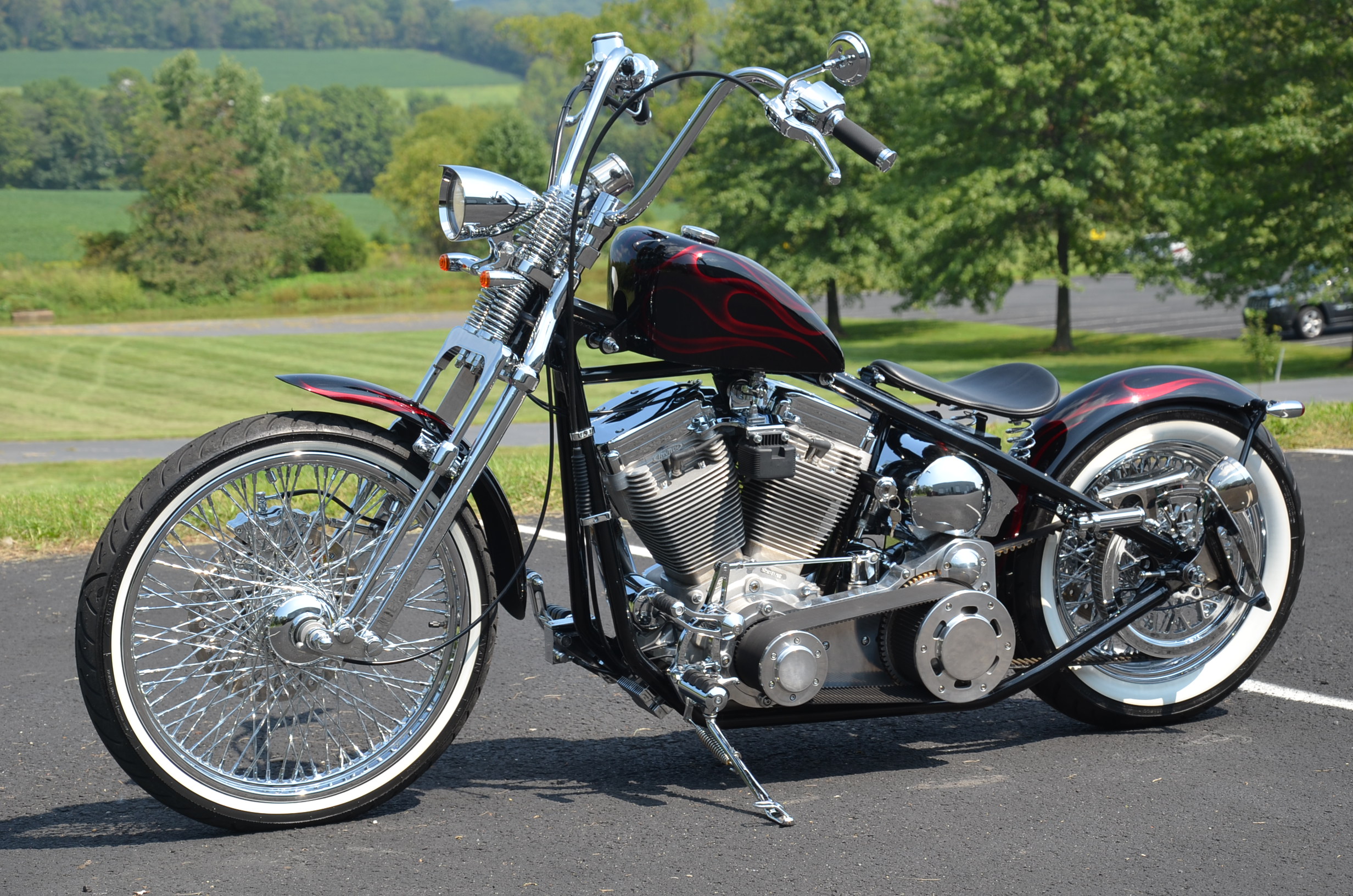 2012 AMERICAN CLASSIC MOTORS ACM HARDTAIL RIGID BOBBER CHOPPER BLACK