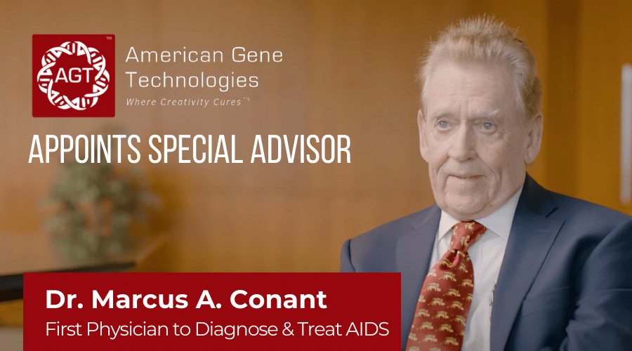American Gene Technologies Appoints Dr. Marcus A. Conant as Special Advisor to the CEO