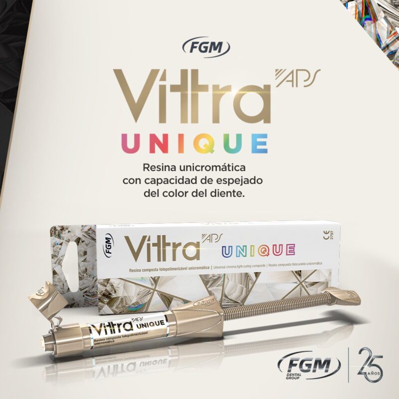 Composite dental Vittra APS Unique de FGM único para todos los colores