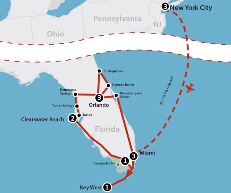 Groepreis New York & Florida's hoogtepunten AmerikaPLUS