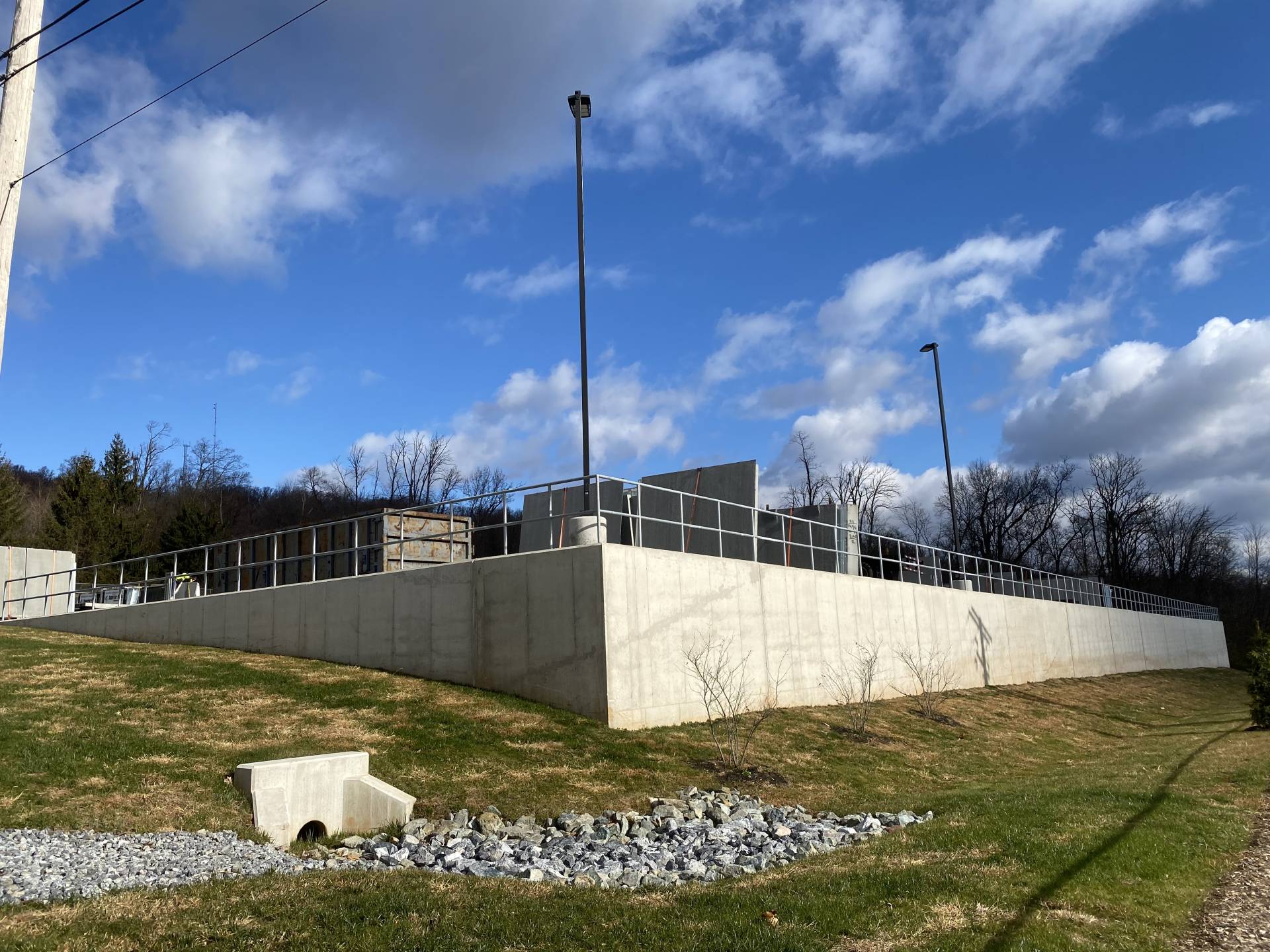 Weaver Precast Storage Lot Ephrata, PA Ames Construction